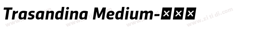Trasandina Medium字体转换